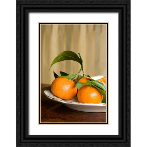 Oranges I Black Ornate Wood Framed Art Print with Double Matting by Millet, Karyn