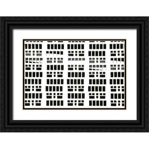 Shadows I Black Ornate Wood Framed Art Print with Double Matting by Millet, Karyn