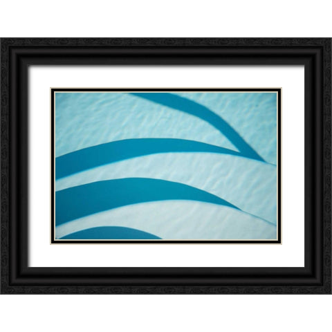 Blue Black Ornate Wood Framed Art Print with Double Matting by Millet, Karyn