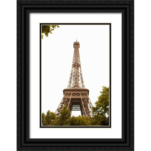 Eiffel Tower I Black Ornate Wood Framed Art Print with Double Matting by Millet, Karyn