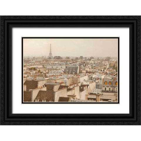 Views of France II Black Ornate Wood Framed Art Print with Double Matting by Millet, Karyn