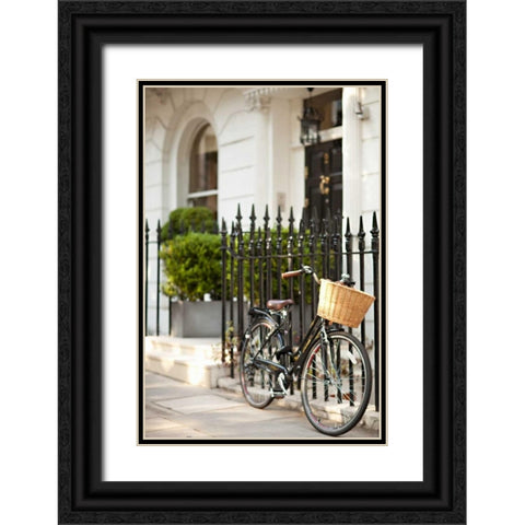 Go by Bike I Black Ornate Wood Framed Art Print with Double Matting by Millet, Karyn