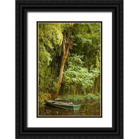 Tropical Oasis IV Black Ornate Wood Framed Art Print with Double Matting by Millet, Karyn