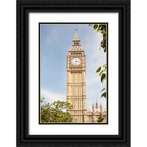 Big Ben IV Black Ornate Wood Framed Art Print with Double Matting by Millet, Karyn
