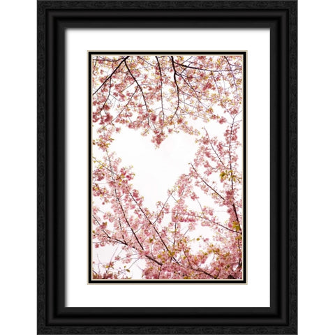 Heart in the Trees I Black Ornate Wood Framed Art Print with Double Matting by Millet, Karyn