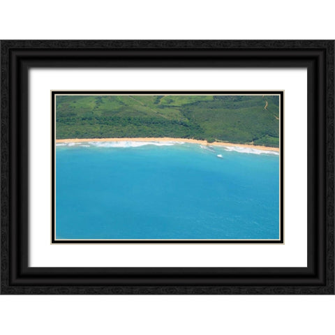 Vieques Sea I Black Ornate Wood Framed Art Print with Double Matting by Millet, Karyn