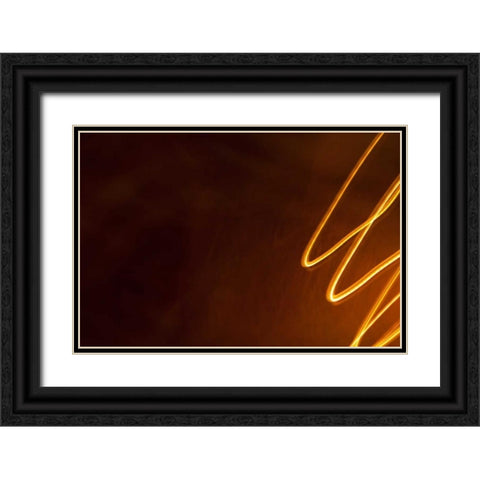 Dancing Lights II Black Ornate Wood Framed Art Print with Double Matting by Millet, Karyn