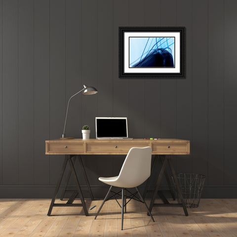 Dancing Lights III Black Ornate Wood Framed Art Print with Double Matting by Millet, Karyn
