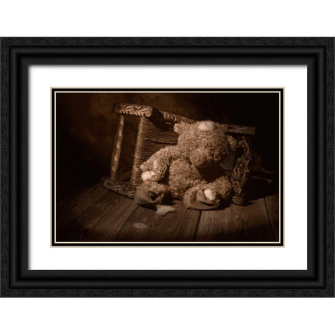A Child Once Loved Me Black Ornate Wood Framed Art Print with Double Matting by McNemar, C. Thomas
