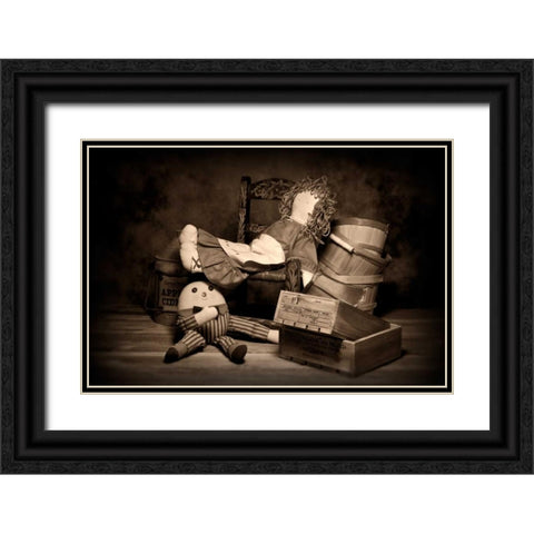 Rag Doll Black Ornate Wood Framed Art Print with Double Matting by McNemar, C. Thomas