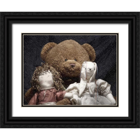 Best Friends Black Ornate Wood Framed Art Print with Double Matting by McNemar, C. Thomas