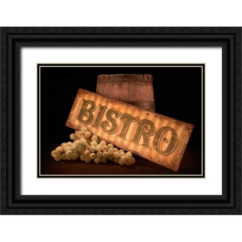 Bistro III Black Ornate Wood Framed Art Print with Double Matting by McNemar, C. Thomas