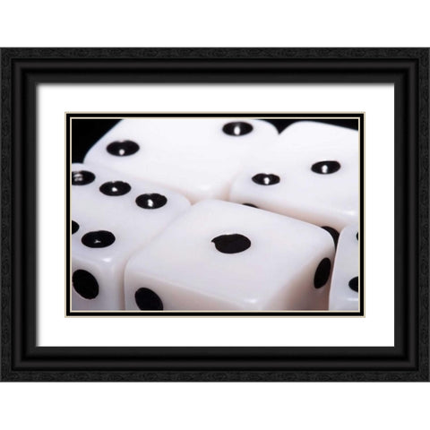 Dice IV Black Ornate Wood Framed Art Print with Double Matting by McNemar, C. Thomas