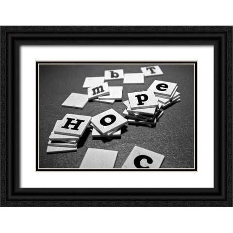 Hope Black Ornate Wood Framed Art Print with Double Matting by McNemar, C. Thomas