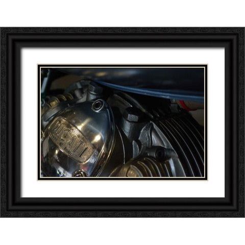 Motorcycle IV Black Ornate Wood Framed Art Print with Double Matting by Moore, Brian