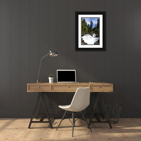 Rapids I Black Ornate Wood Framed Art Print with Double Matting by Moore, Brian