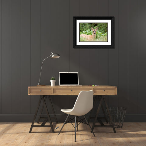 Auspicious Black Ornate Wood Framed Art Print with Double Matting by Parker, Susann