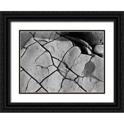 Texture II Black Ornate Wood Framed Art Print with Double Matting by Peterson, Lee