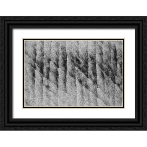 Texture Sand I Black Ornate Wood Framed Art Print with Double Matting by Peterson, Lee