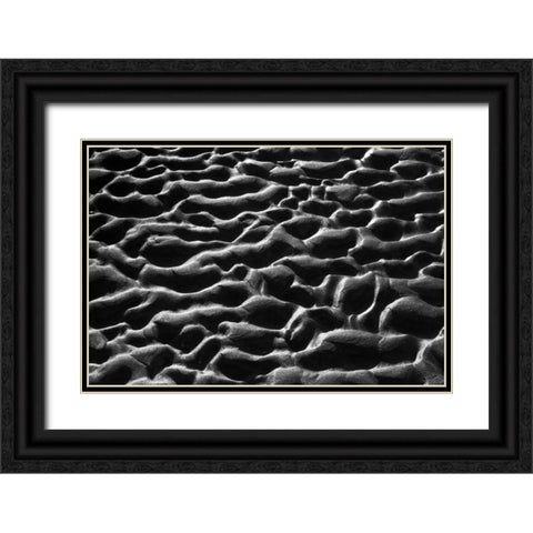 Texture Sand VII Black Ornate Wood Framed Art Print with Double Matting by Peterson, Lee