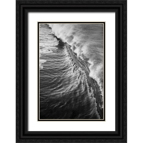 Wave III Black Ornate Wood Framed Art Print with Double Matting by Peterson, Lee