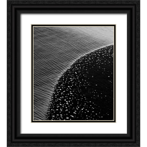 Beach Reflection IV Black Ornate Wood Framed Art Print with Double Matting by Peterson, Lee