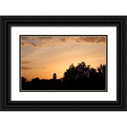 UV Sunset Black Ornate Wood Framed Art Print with Double Matting by Putman, Tammy
