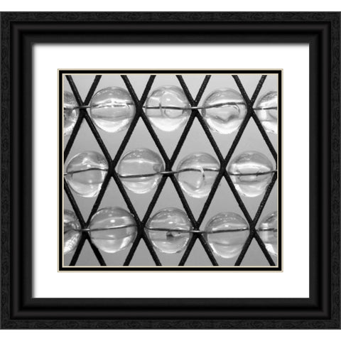 Beads I Black Ornate Wood Framed Art Print with Double Matting by Putman, Tammy
