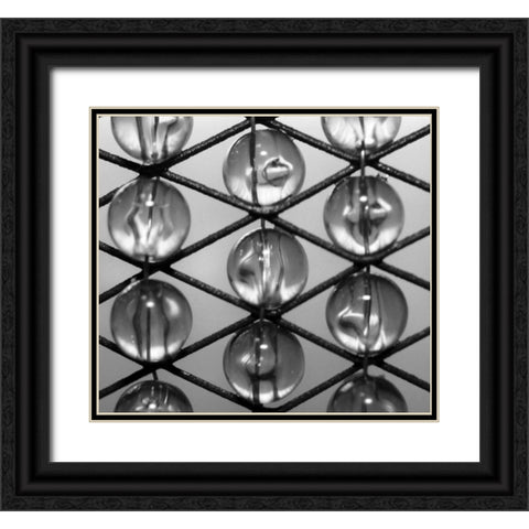 Beads II Black Ornate Wood Framed Art Print with Double Matting by Putman, Tammy