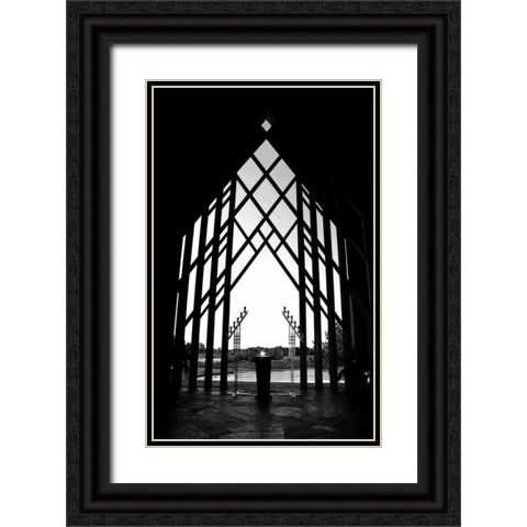 Diamond Altar Black Ornate Wood Framed Art Print with Double Matting by Putman, Tammy