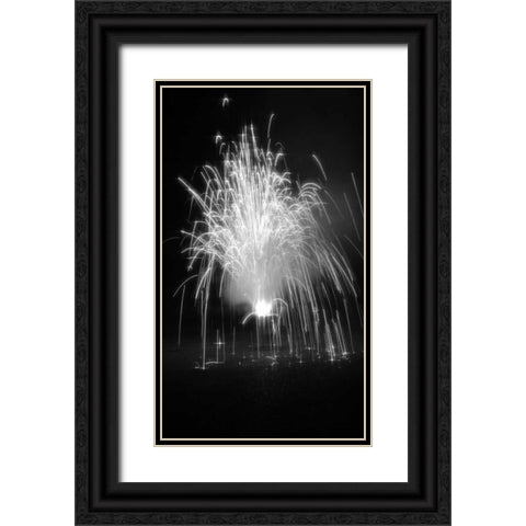 Fireworks I Black Ornate Wood Framed Art Print with Double Matting by Putman, Tammy