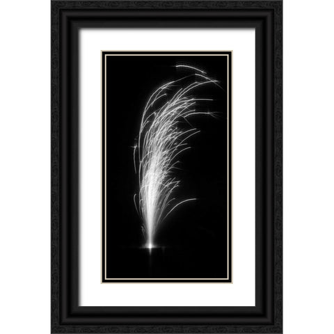 Fireworks II Black Ornate Wood Framed Art Print with Double Matting by Putman, Tammy