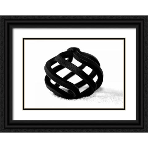 Curves Black Ornate Wood Framed Art Print with Double Matting by Putman, Tammy