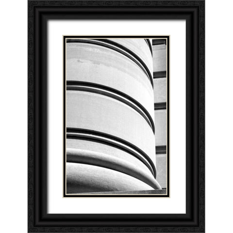 Curved Lines I Black Ornate Wood Framed Art Print with Double Matting by Putman, Tammy