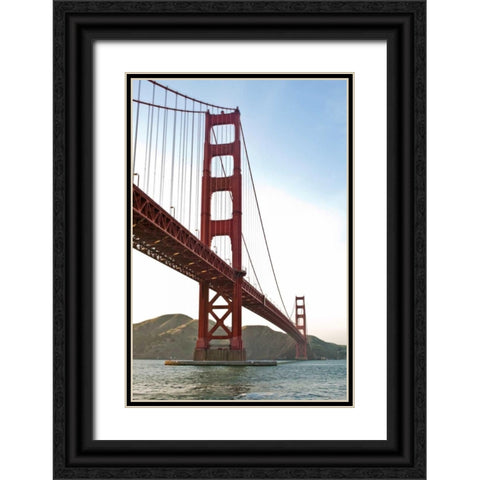 Golden Gate IV Black Ornate Wood Framed Art Print with Double Matting by Stefko, Bob