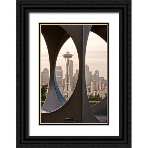 Kerry Park II Black Ornate Wood Framed Art Print with Double Matting by Stefko, Bob