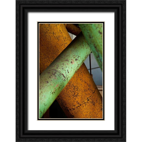 Crossover Black Ornate Wood Framed Art Print with Double Matting by Styber, Dana