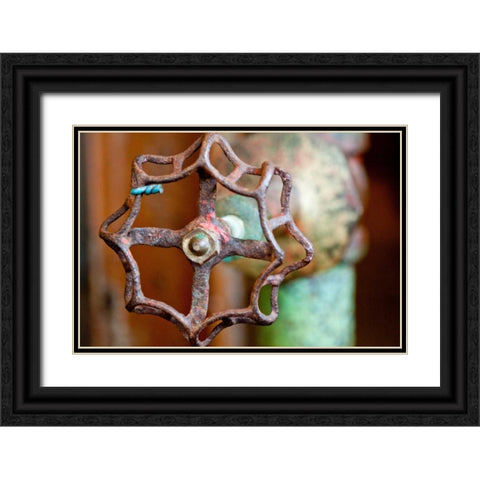 Open and Shut Black Ornate Wood Framed Art Print with Double Matting by Styber, Dana