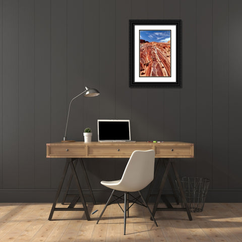 Apache Sandstone Black Ornate Wood Framed Art Print with Double Matting by Taylor, Douglas