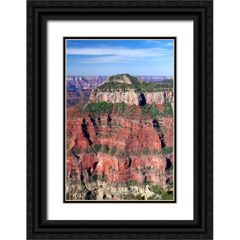 Oza Butte Portrait Black Ornate Wood Framed Art Print with Double Matting by Taylor, Douglas