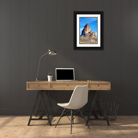 Agathla Peak Black Ornate Wood Framed Art Print with Double Matting by Taylor, Douglas