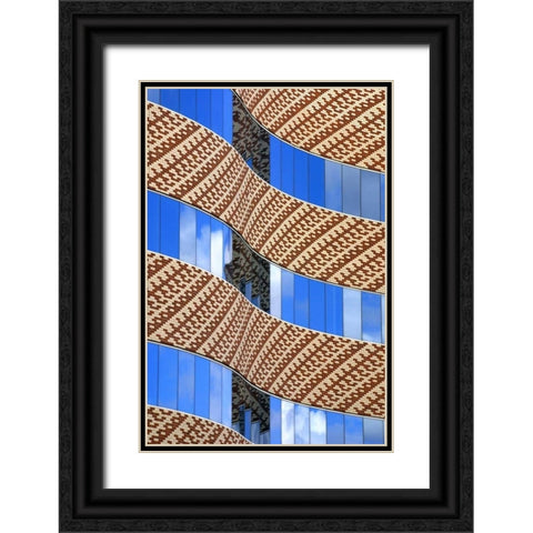 Brick and Glass I Black Ornate Wood Framed Art Print with Double Matting by Taylor, Douglas