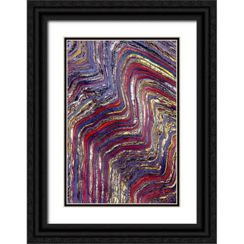 Tiger Iron II Black Ornate Wood Framed Art Print with Double Matting by Taylor, Douglas