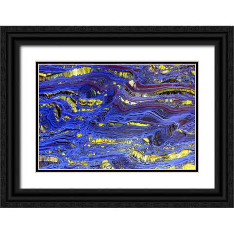 Banded Iron II Black Ornate Wood Framed Art Print with Double Matting by Taylor, Douglas