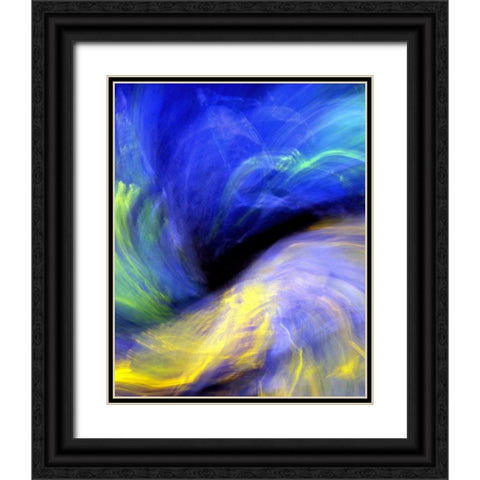 Black Opal Black Ornate Wood Framed Art Print with Double Matting by Taylor, Douglas