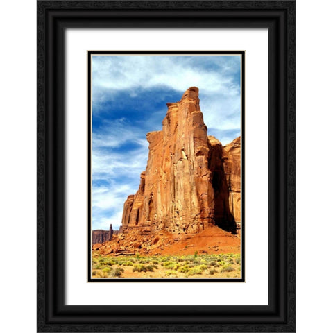 Monument Valley I Black Ornate Wood Framed Art Print with Double Matting by Taylor, Douglas