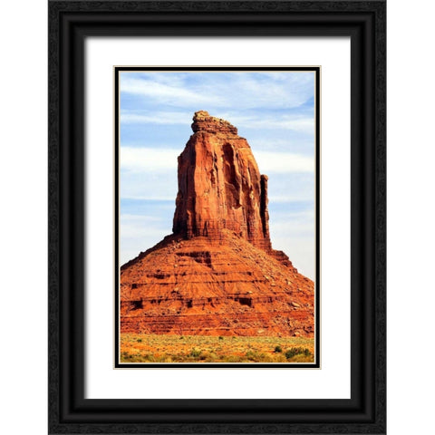 Monument Valley II Black Ornate Wood Framed Art Print with Double Matting by Taylor, Douglas