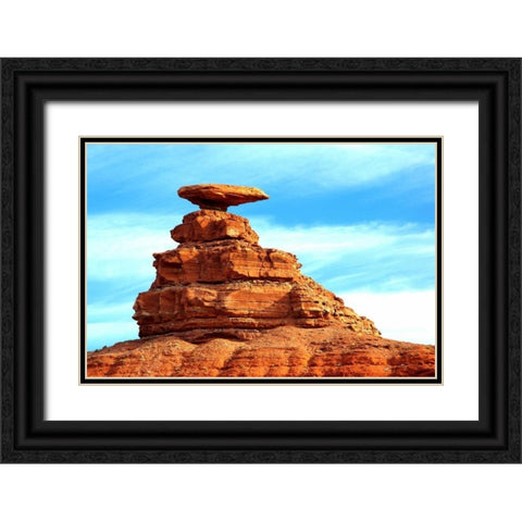 Mexican Hat Black Ornate Wood Framed Art Print with Double Matting by Taylor, Douglas