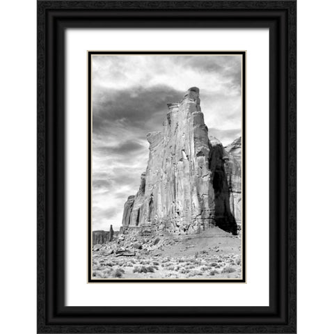 Monument Valley I BW Black Ornate Wood Framed Art Print with Double Matting by Taylor, Douglas