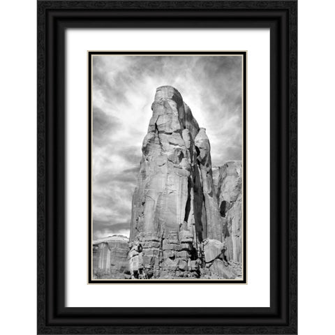 Spearhead Mesa BW Black Ornate Wood Framed Art Print with Double Matting by Taylor, Douglas